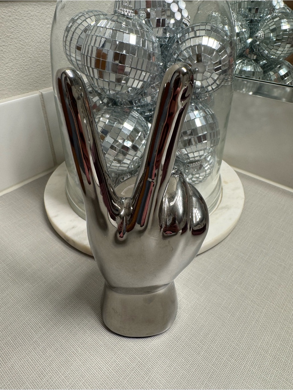 Silver Peace Sign - Picture 3 of 3